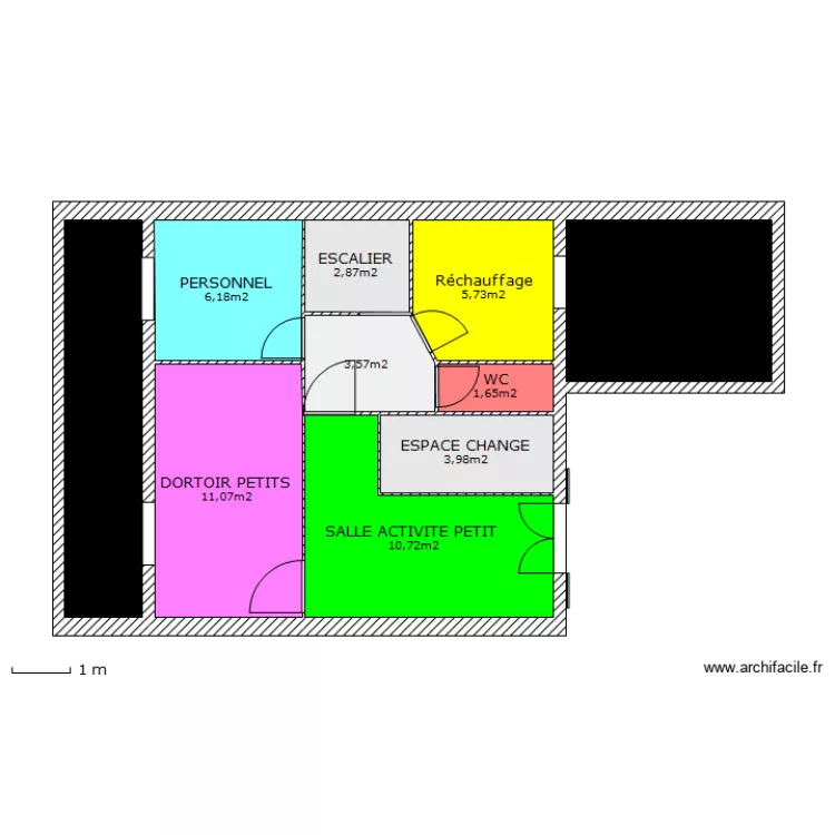 MICRO CRECHE CORBEIL 1ER ETAGE BIS. Plan de MICRO CRECHE CORBEIL 1ER ETAGE BIS. Plan de