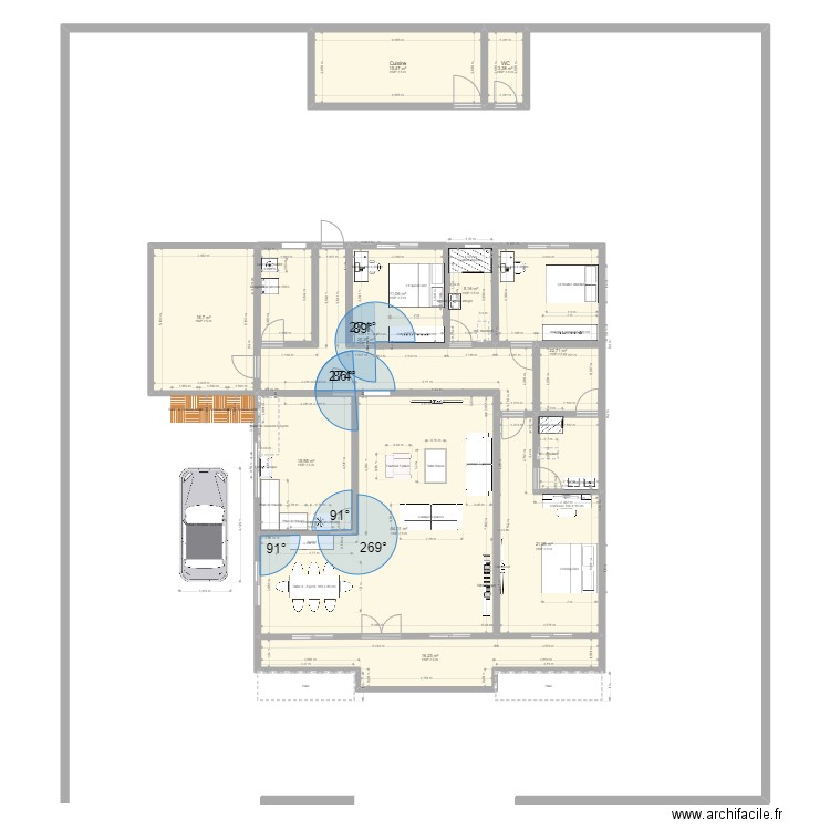 plan ALMEIDA. Plan de 11 pièces et 209 m2