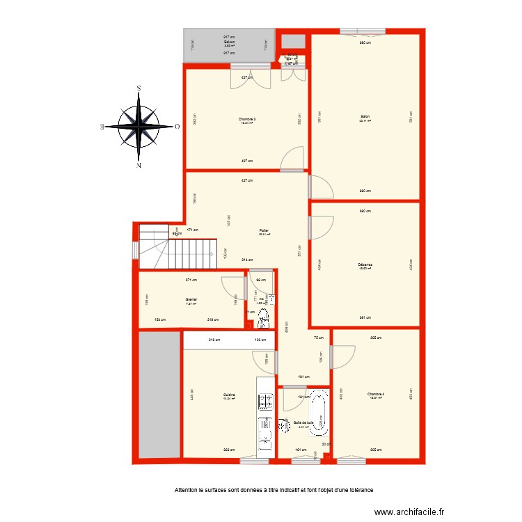 BI 4711 étage côté. Plan de 0 pièce et 0 m2