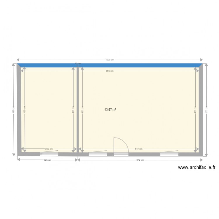 Maison Ropert Etat Actuel. Plan de 0 pièce et 0 m2
