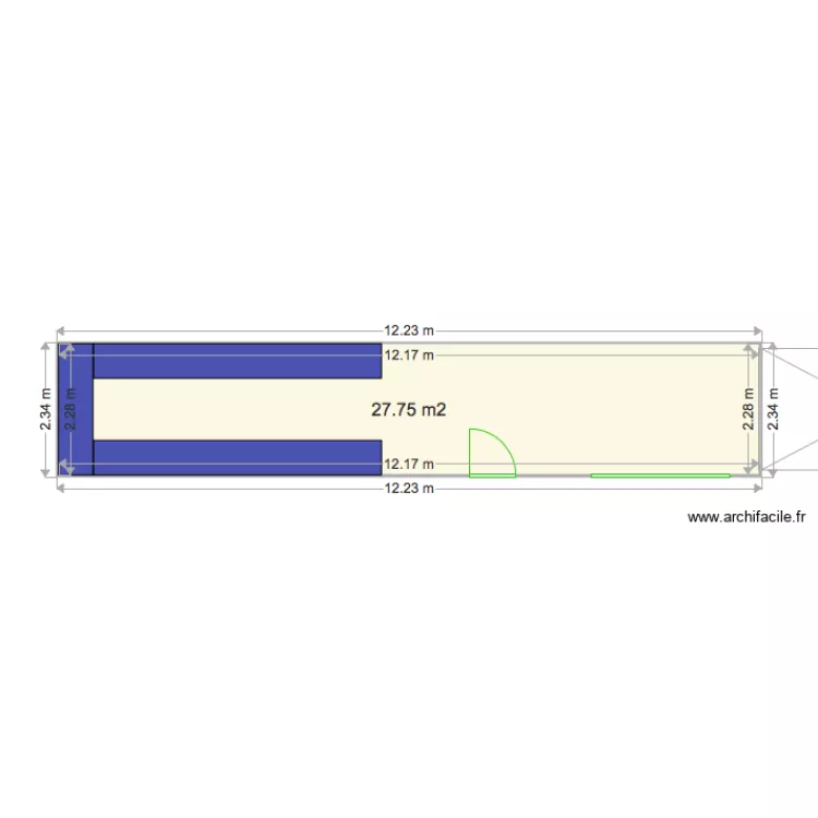 Buvette St fran&ccedil;ois. Plan de 