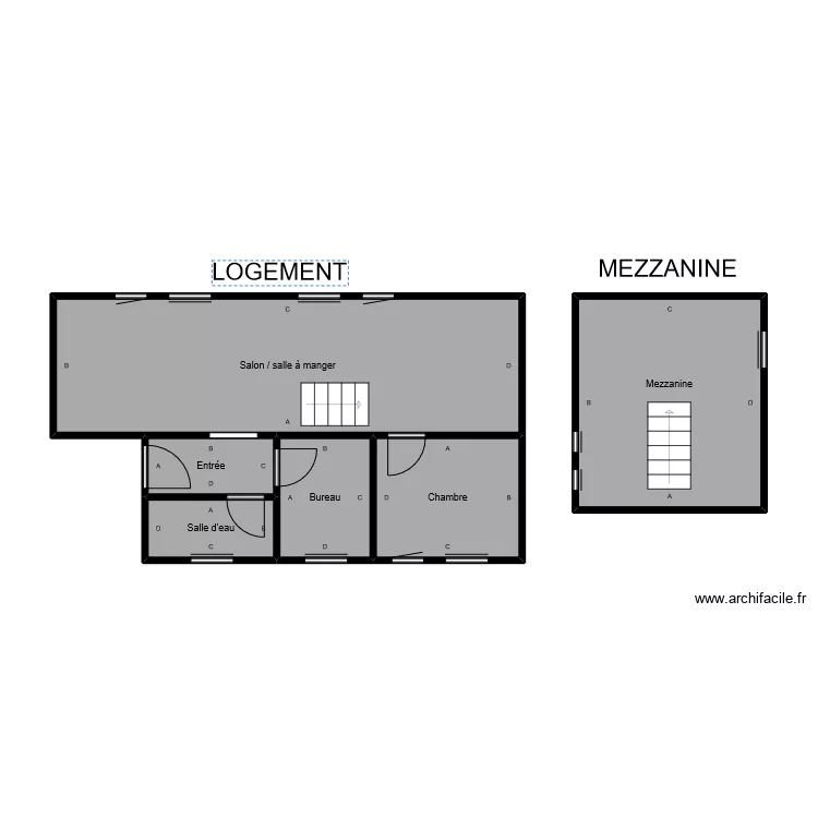 le gall pl pb. Plan de 