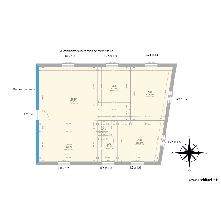 AKIKI. Plan de 0 pièce et 0 m2