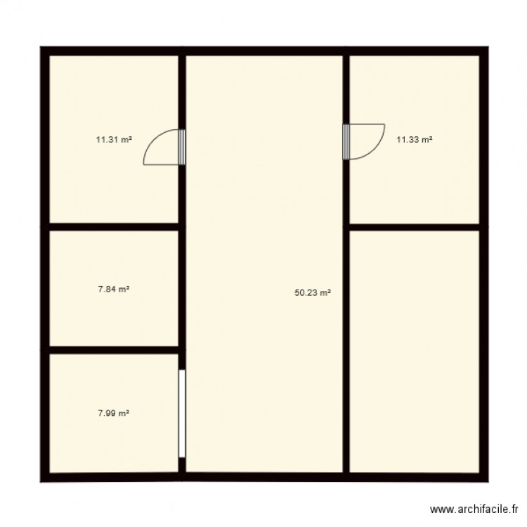 BODIN. Plan de 0 pièce et 0 m2