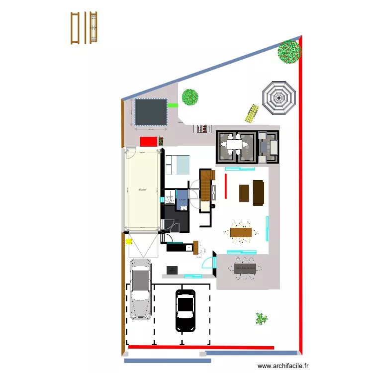 PLAN CABANON KERVELINE. Plan de 