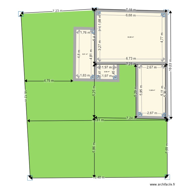 PLAN SUIVANT CADASTRE. Plan de 0 pièce et 0 m2