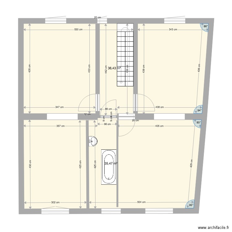 moulin étage. Plan de 0 pièce et 0 m2