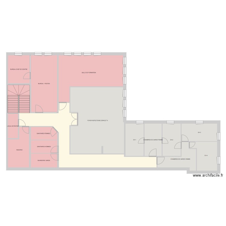 CASERNE 1. Plan de 0 pièce et 0 m2