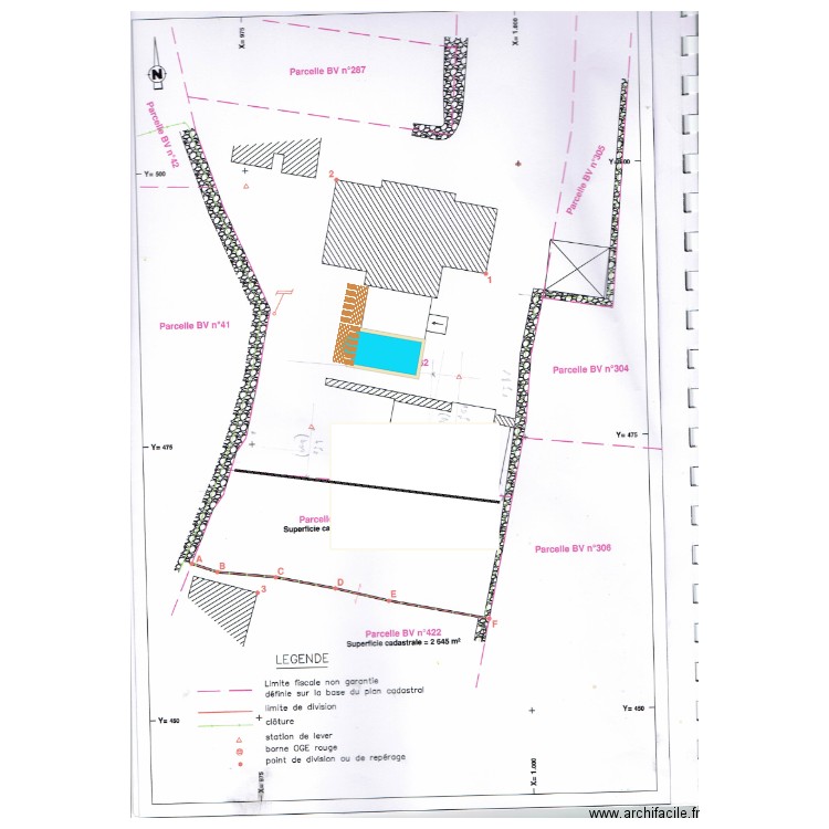 piscine 4. Plan de 0 pièce et 0 m2