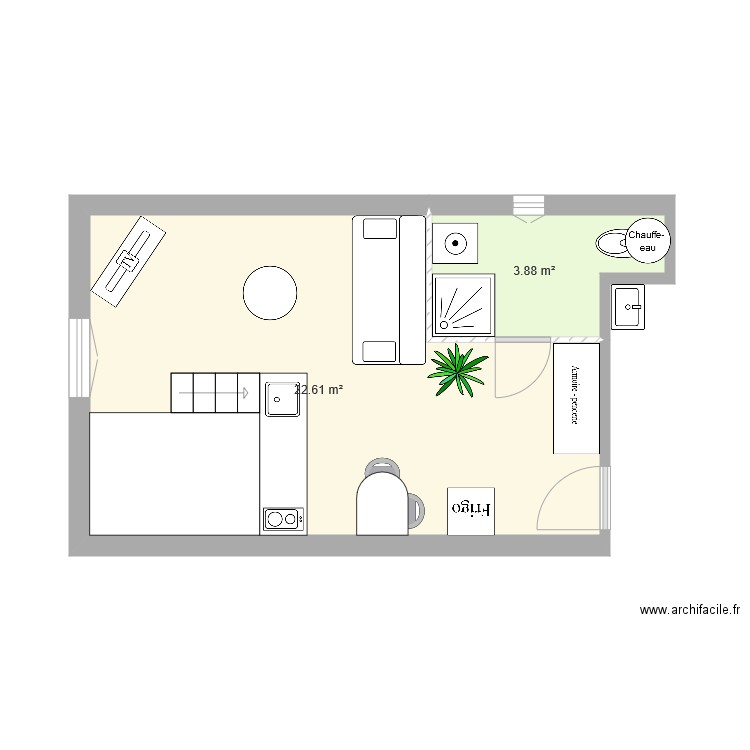Appartement 1er étage droit fev2018. Plan de 0 pièce et 0 m2
