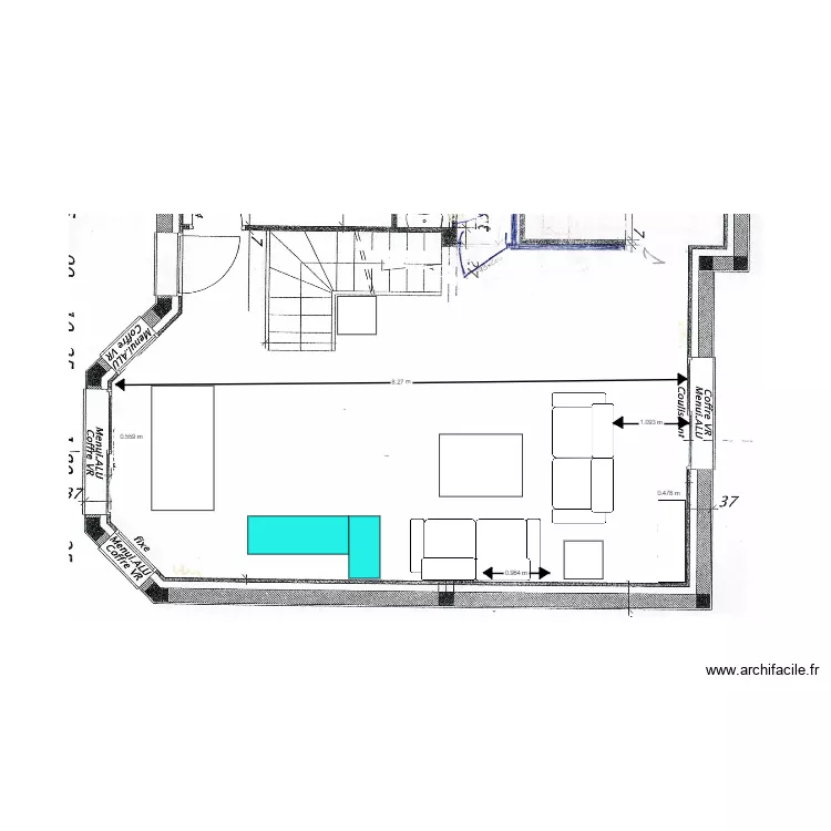 maison. Plan de 