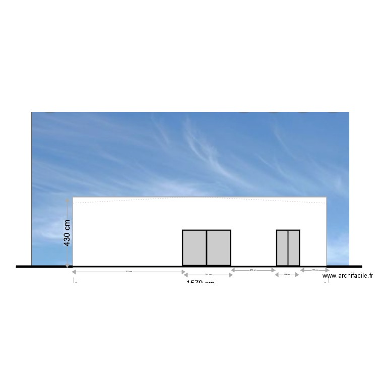 facade ouest cabinet medical . Plan de 0 pièce et 0 m2