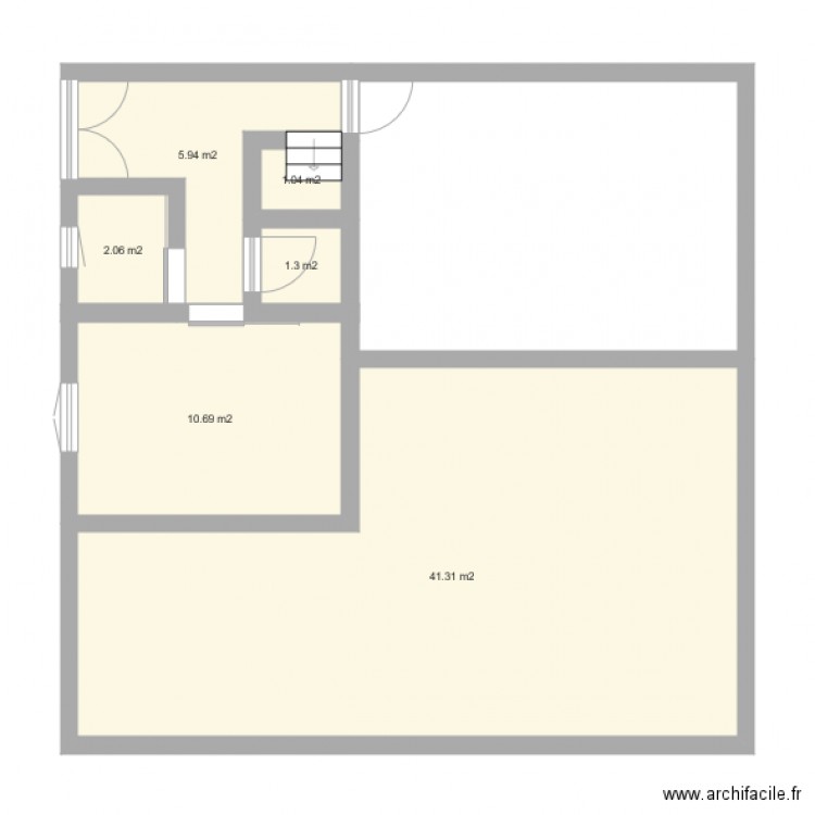 hangar. Plan de 0 pièce et 0 m2