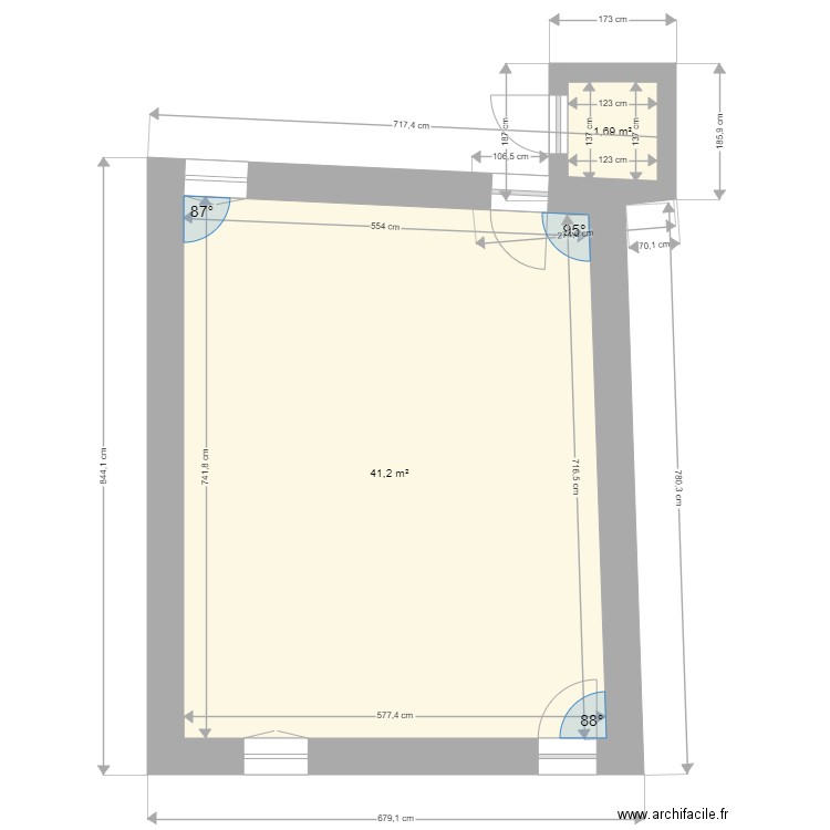 Nicolosi Romain. Plan de 0 pièce et 0 m2