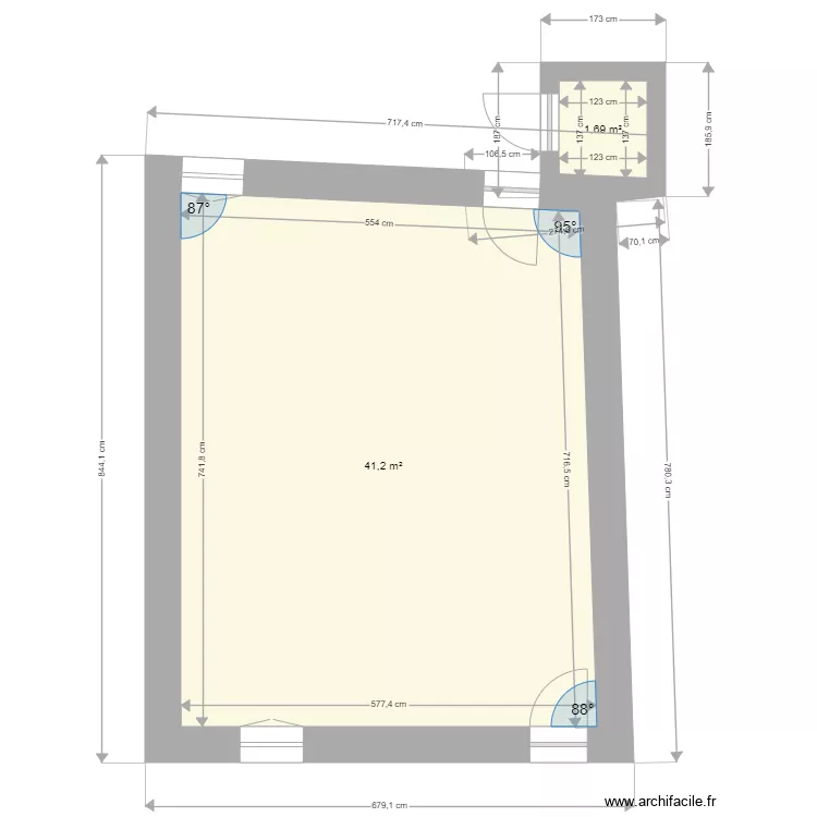 Nicolosi Romain. Plan de 