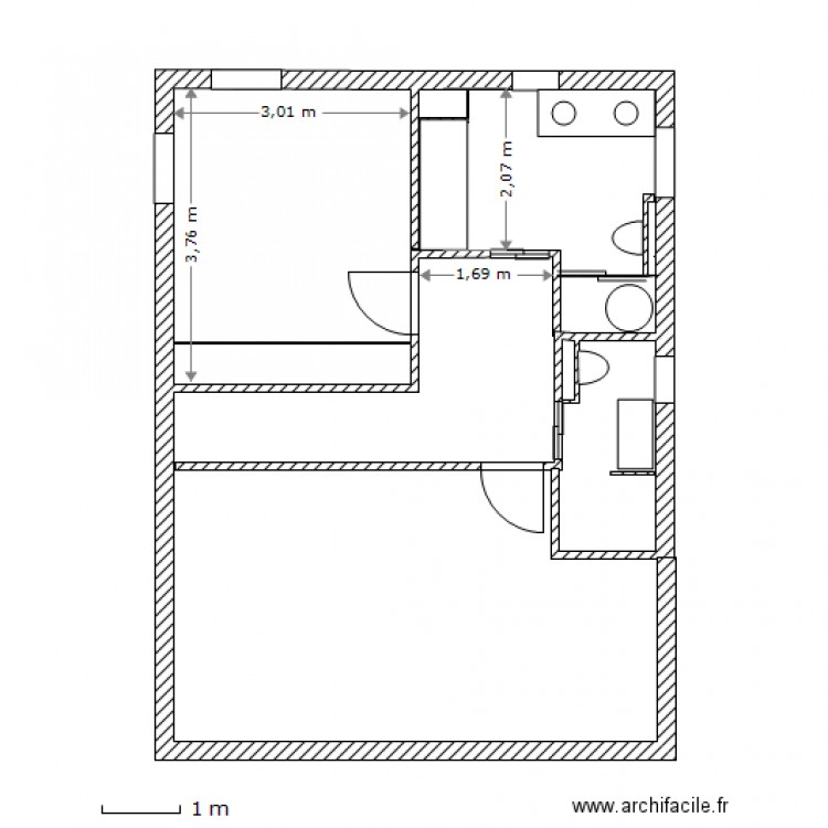 étage 06 avril de joux. Plan de 0 pièce et 0 m2