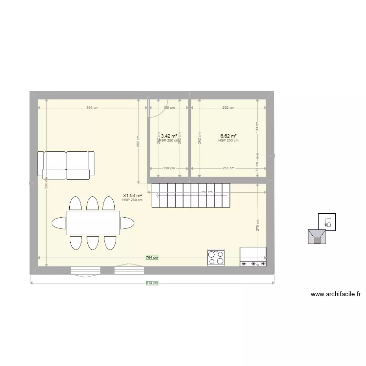 RDC FLO horizontal. Plan de RDC FLO horizontal. Plan de
