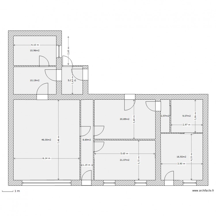 til chatel. Plan de 0 pièce et 0 m2