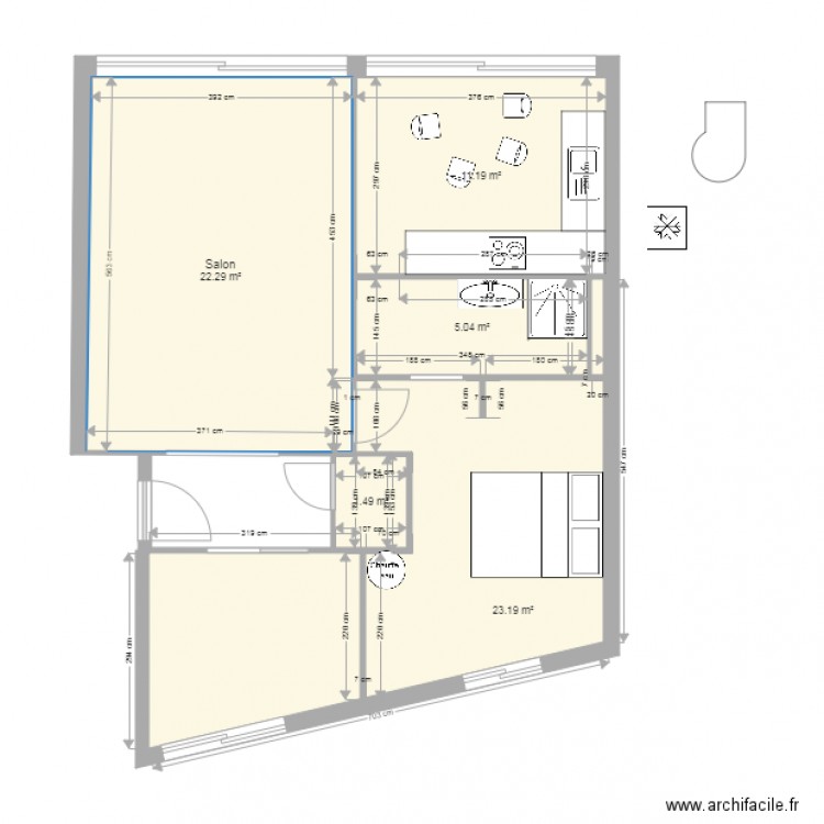 appart sylvain 3. Plan de 0 pièce et 0 m2