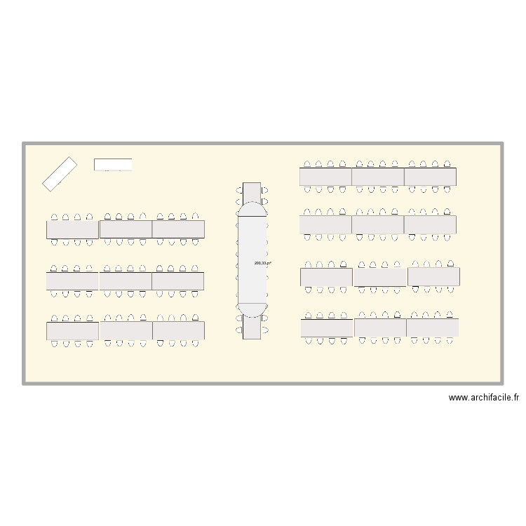 Wedding. Plan de 1 pièce et 200 m2