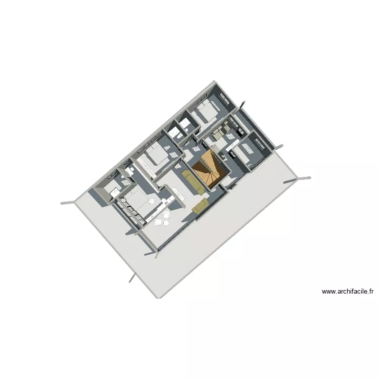 1er étage. Plan de 6 et 566 m² 1er étage. Plan de 6 et 566 m²