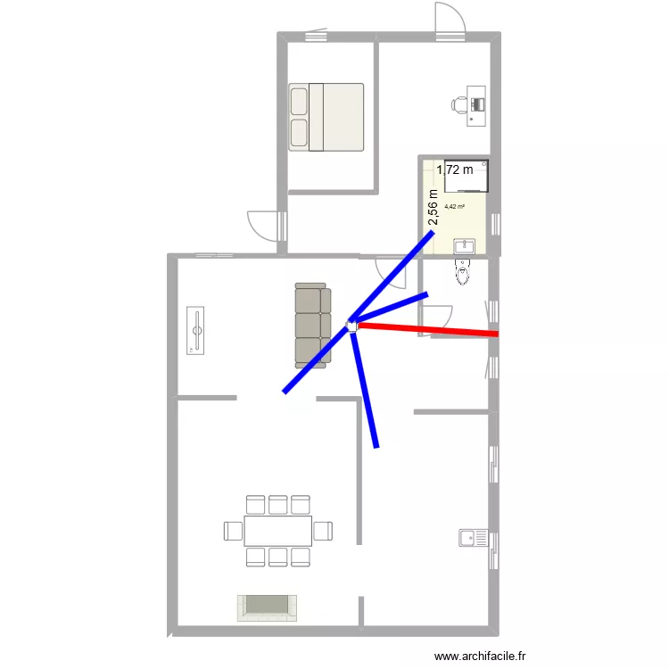 Gustin Avant. Plan de 1 et 4 m² Gustin Avant. Plan de 1 et 4 m²