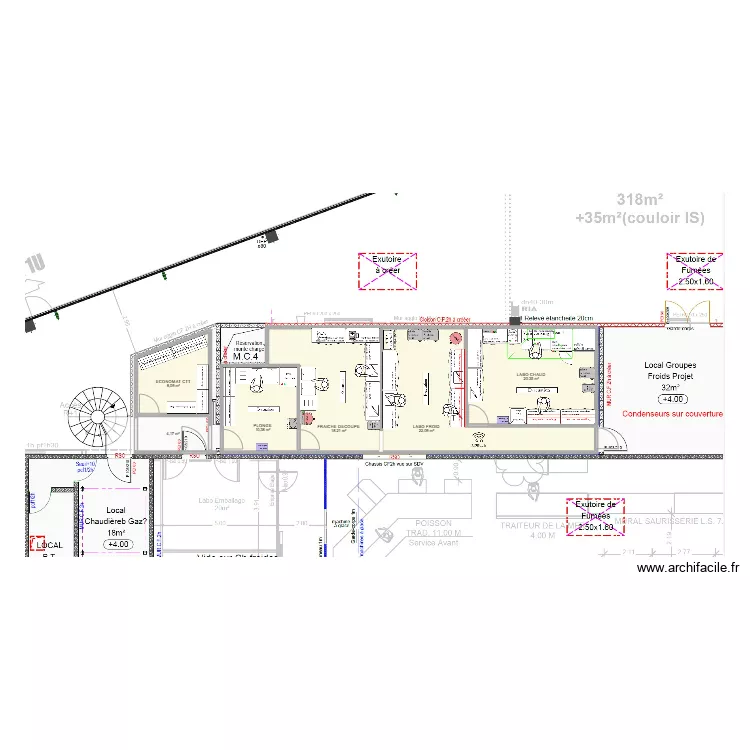 LA MOTTE SERVOLEX V1. Plan de 