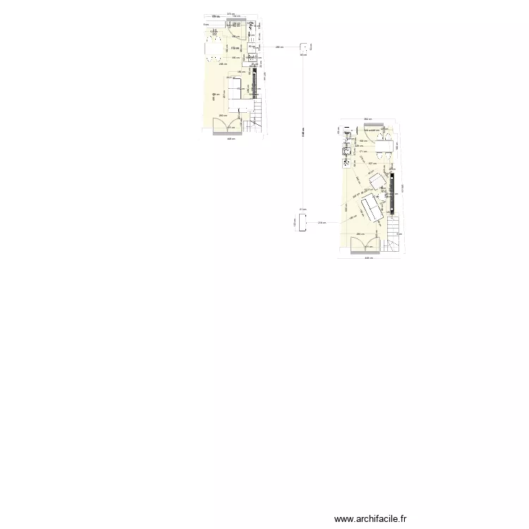 felletin rez de chauss&eacute; vide 2B. Plan de 