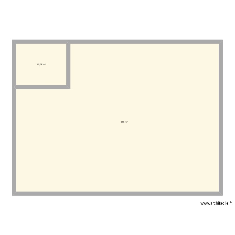 maison. Plan de 2 pièces et 149 m2