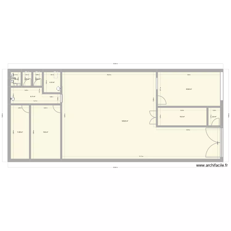 Maison Mercier. Plan de 11 et 207 m² Maison Mercier. Plan de 11 et 207 m²