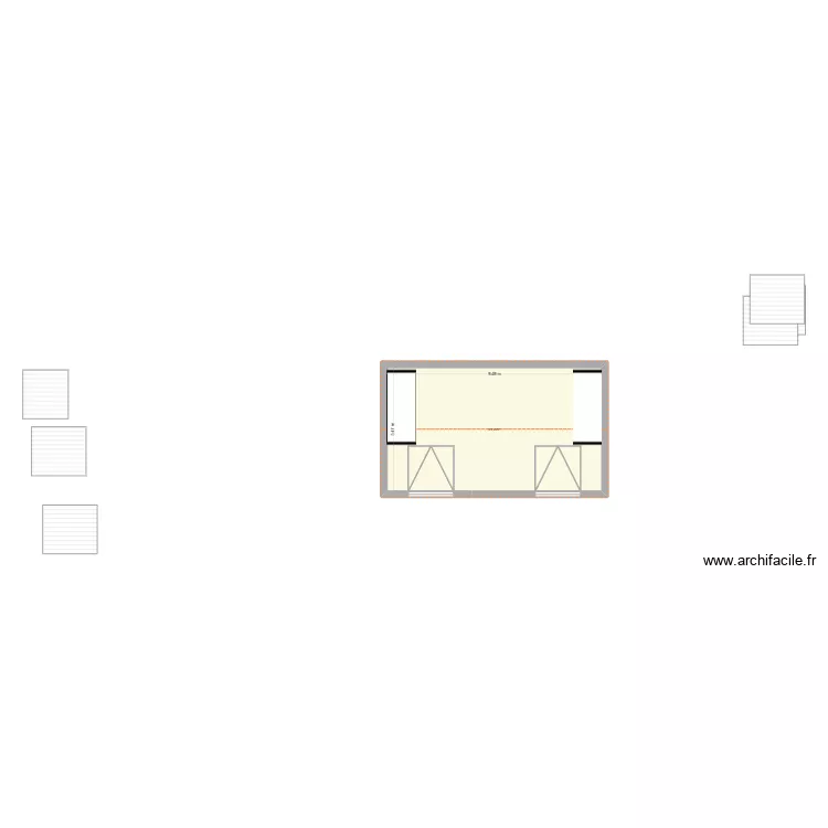 garage 1. Plan de 1  et 52 m²