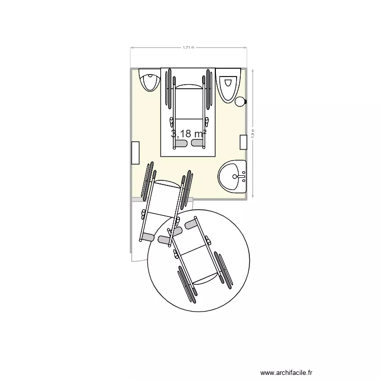 SANITAIRES VAUDAIRE. Plan de 1 et 3 m² SANITAIRES VAUDAIRE. Plan de 1 et 3 m²