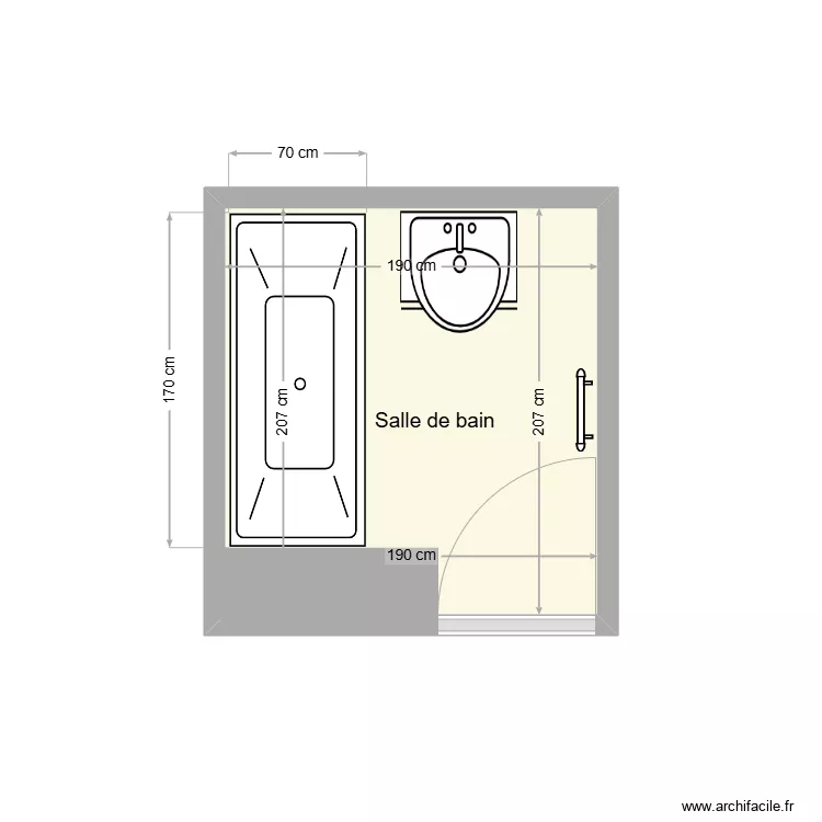 SARDA Janine existant. Plan de 