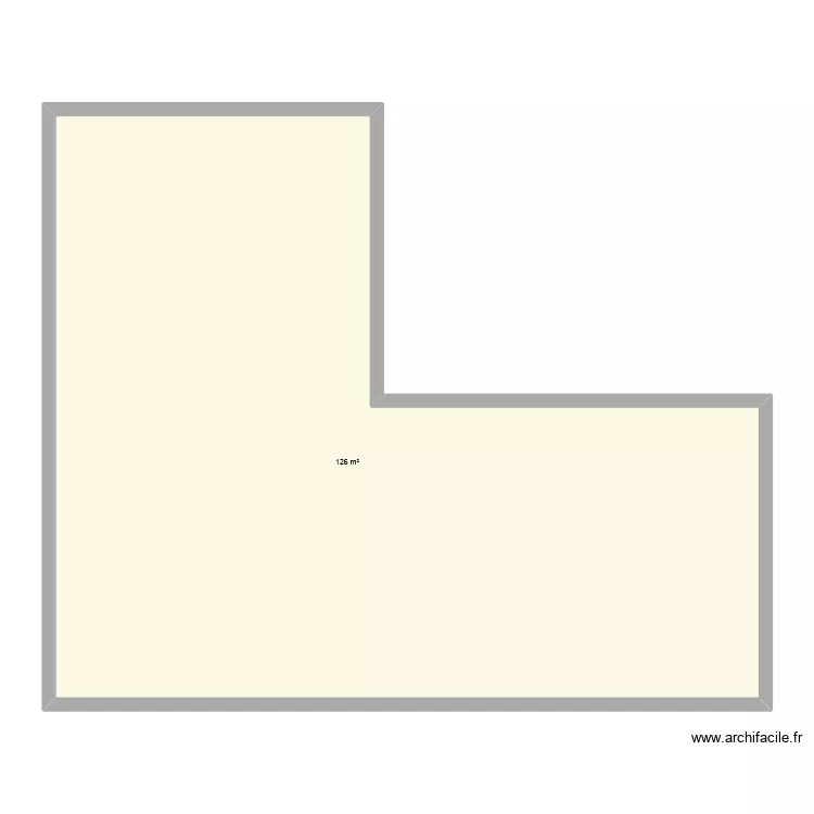 maison eclance. Plan de 1  et 126 m²
