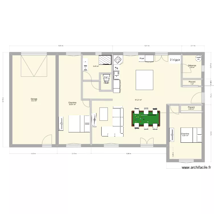 plan maison guerfand. Plan de 