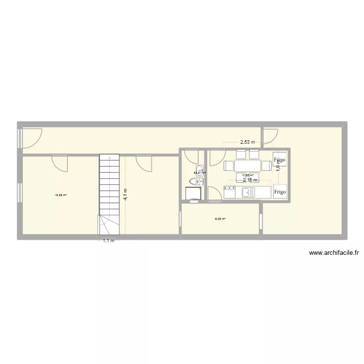 Sofinae. Plan de 4 Pièces et 85 m²