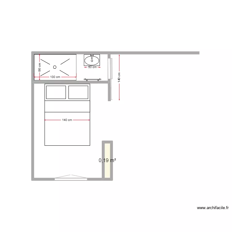 AILLERET 7 &egrave;me &eacute;tage option 3. Plan de 