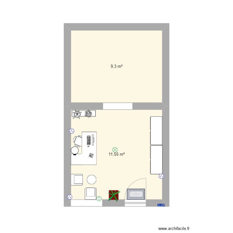 mon institut. Plan de 0 pièce et 0 m2