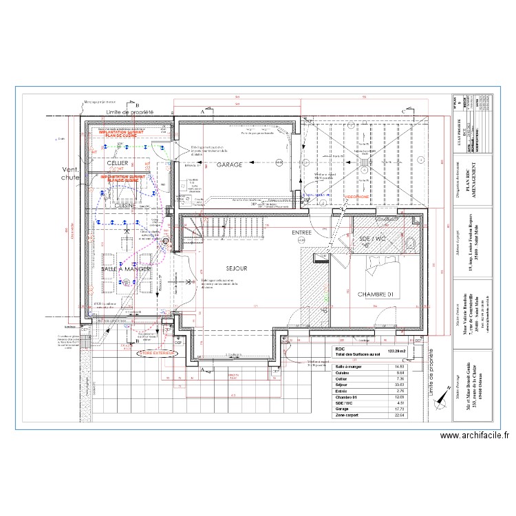 BENOIT GONIN RDC. Plan de 0 pièce et 0 m2
