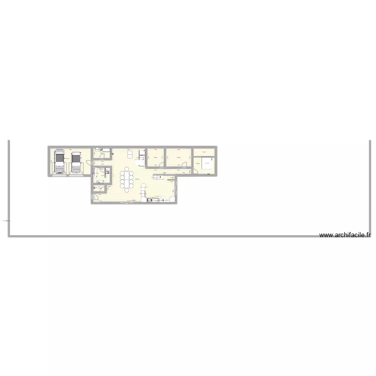 Maison 2eme version. Plan de 