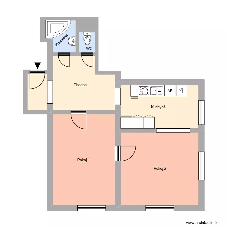 ČSA 204, byt 21. Plan de 12 et 178 m² ČSA 204, byt 21. Plan de 12 et 178 m²