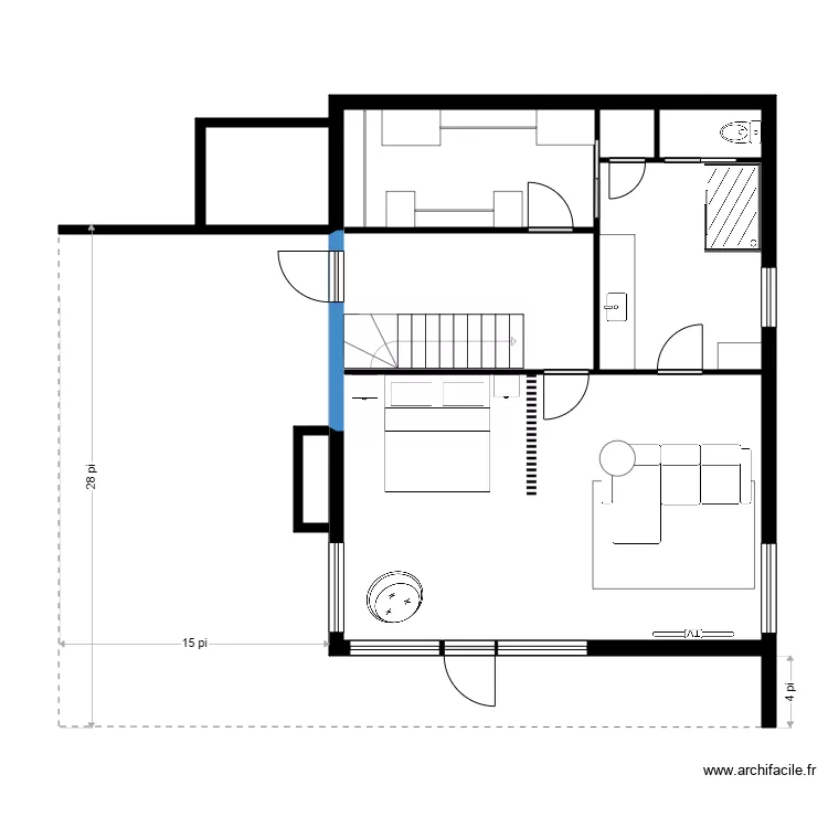 Marlene etage 3. Plan de 5 et 66 m² Marlene etage 3. Plan de 5 et 66 m²