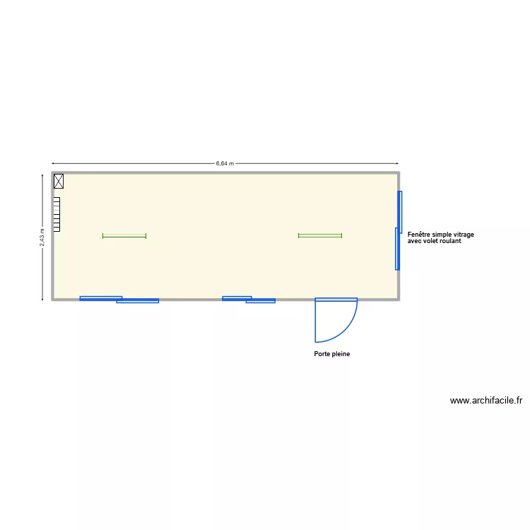 V507. Plan de 1 et 16 m² V507. Plan de 1 et 16 m²