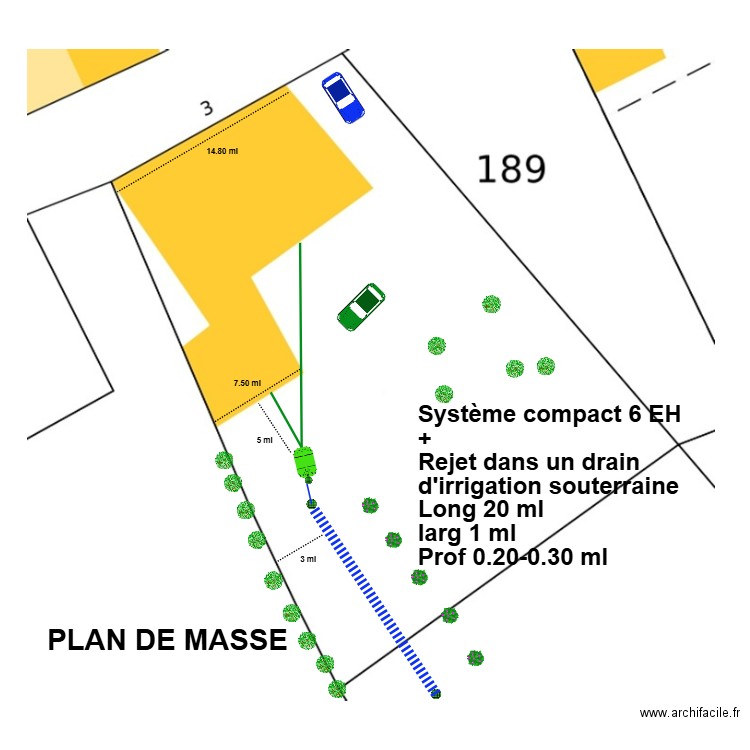 Huck drain. Plan de 0 pièce et 0 m2