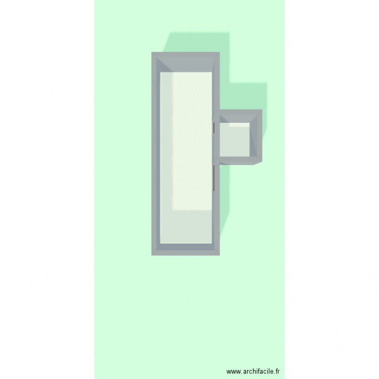 Hfy. Plan de 2 pièces et 31 m2