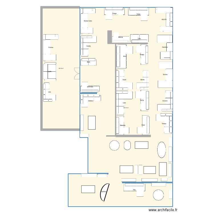 NANCY. Plan de 2 pièces et 429 m2