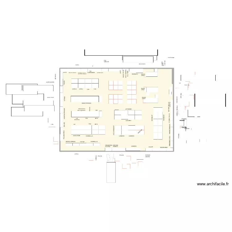 MAG 3.81. Plan de 1  et 281 m²