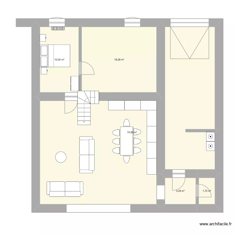 Plan extension rdc. Plan de 5  et 109 m²