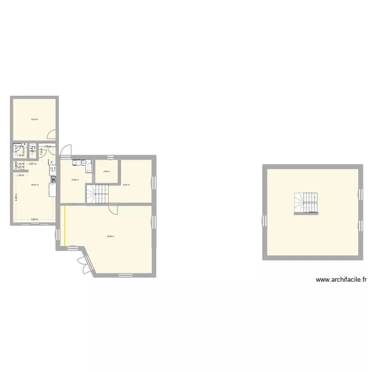 BASE TRAVAILLE COMPLETE 1. Plan de 8  et 174 m²