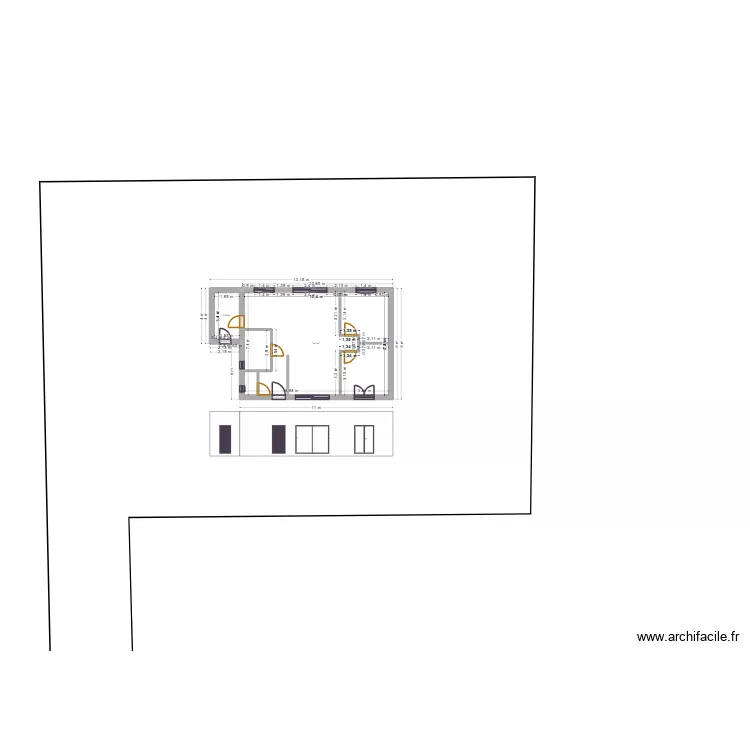 PROJET MEREUIL OK. Plan de 2 et 82 m² PROJET MEREUIL OK. Plan de 2 et 82 m²